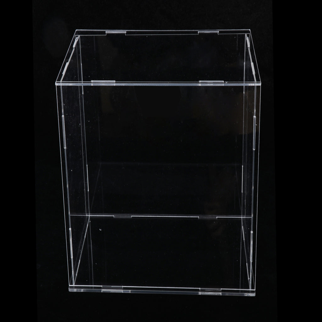 Clear Acrylic Toy Display Show Case Dustproof Box Protection Tool 28x28x28cm Transparent