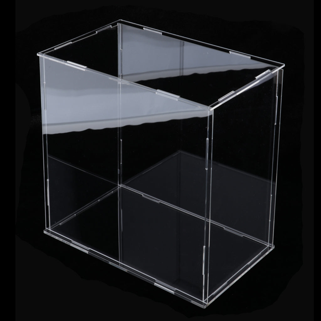 Clear Acrylic Toy Display Show Case Dustproof Box Protection Tool 28x28x28cm Transparent