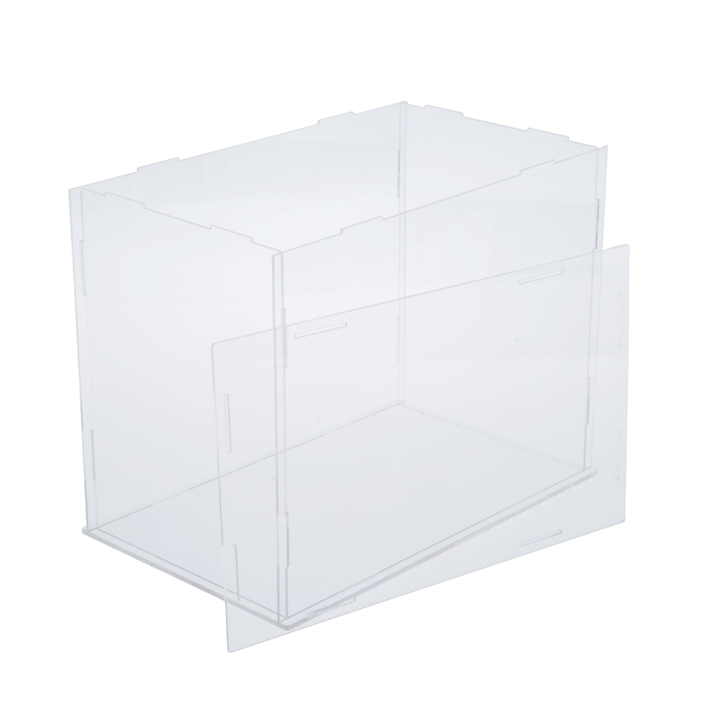 Clear Acrylic Toy Display Show Case Dustproof Box Protection Tool 28x28x28cm Transparent