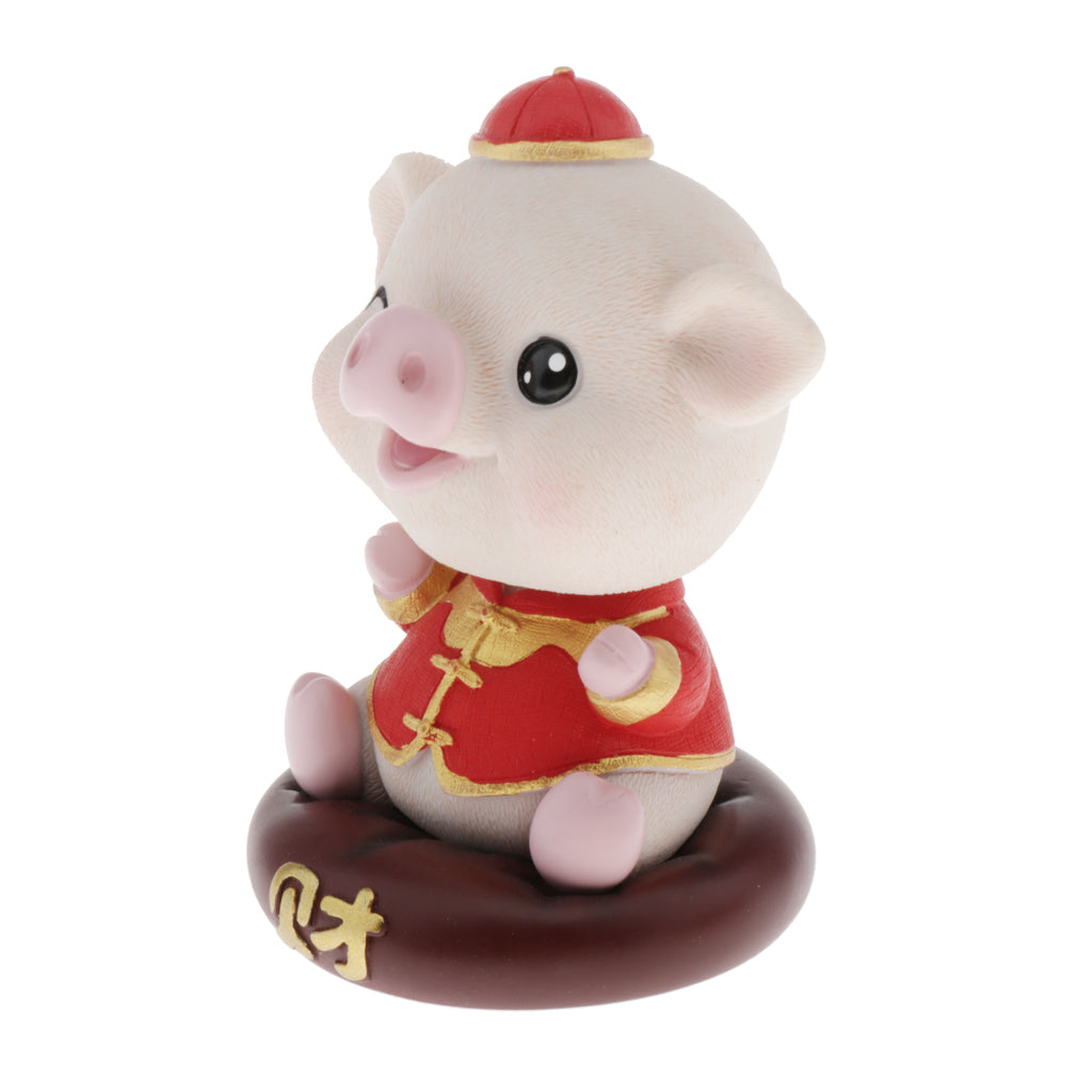 Lovely Happy Pig Shaking Head Piggy Kids Toy Dashboard Decoration Property