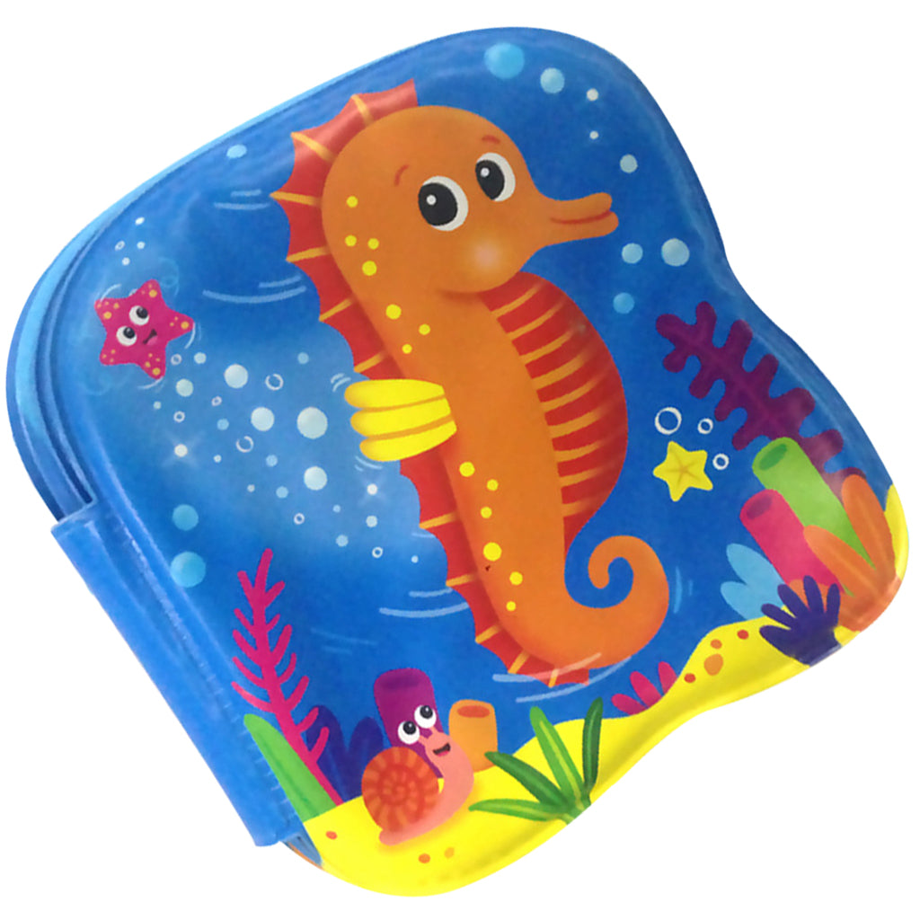 Inflatable Water Filled Cushion Bath Book for Baby Infant Swim Toy Sea Horse