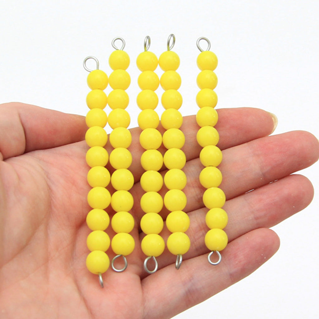 Bead Bars Montessori Math Learning Tool Preschoolers Toy for Early Education