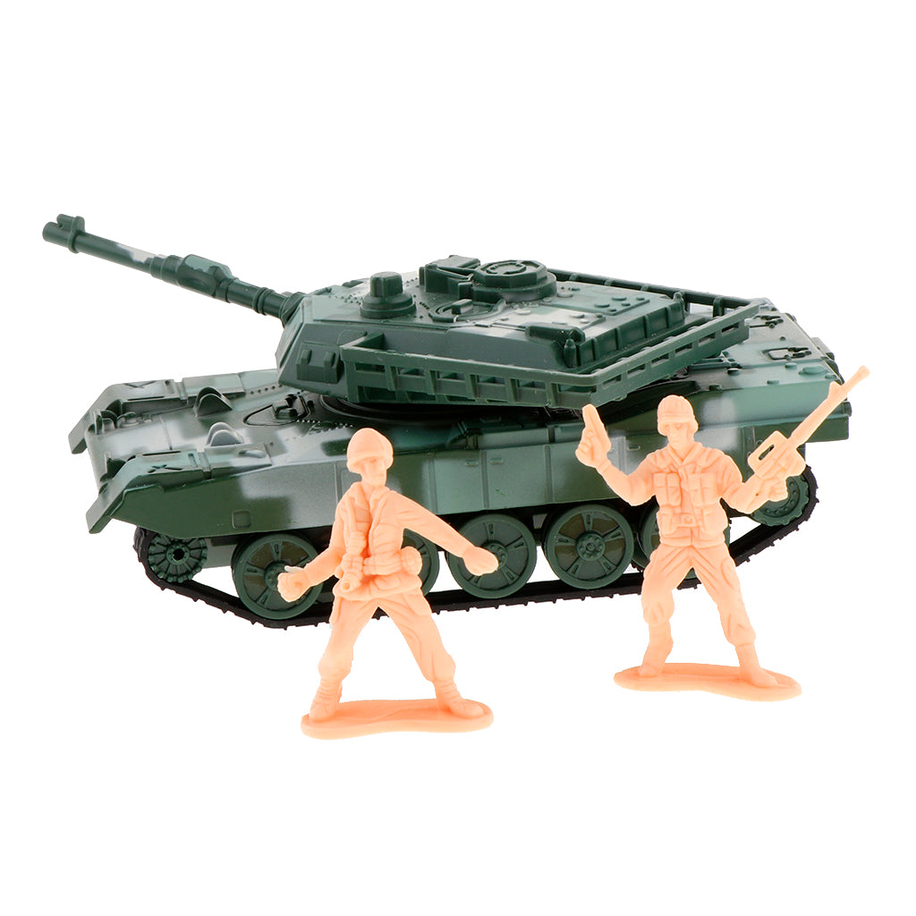 1:72 Main Battle Tank Model Army Tank Toy American M1A2 Tank Green