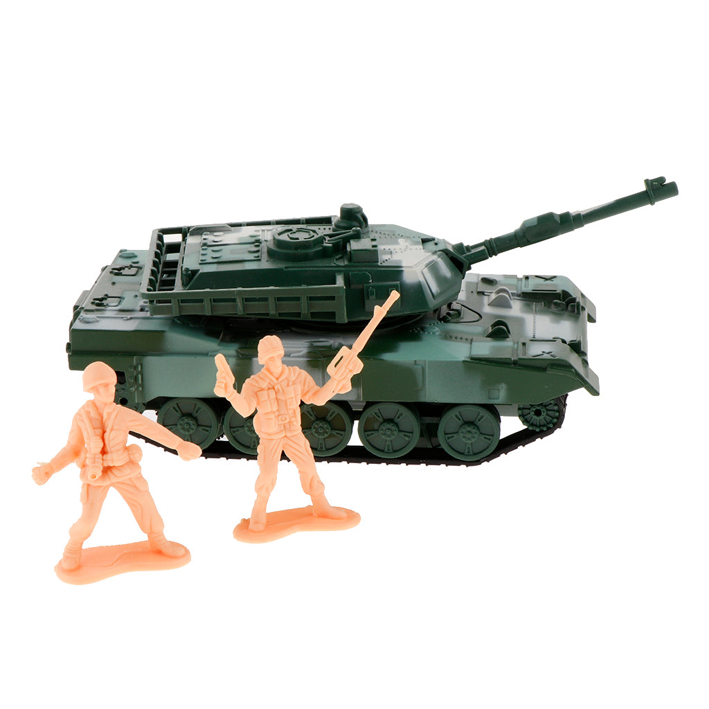 1:72 Main Battle Tank Model Army Tank Toy American M1A2 Tank Green