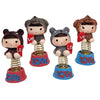 4 Pieces Mini Cartoon Figures Home Car Desktop Decorations Figurine Play Set