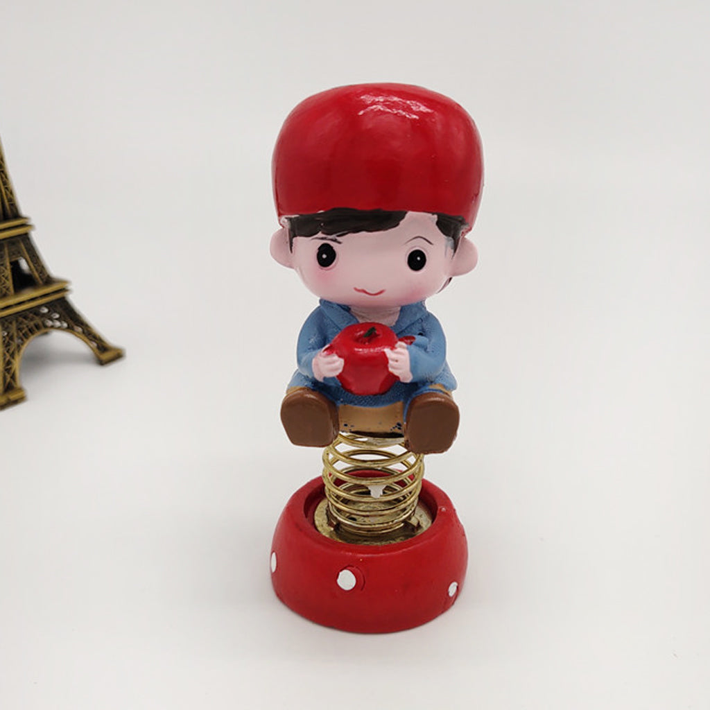 4 Pieces Mini Cartoon Statue Home Car Desktop Decorations Figurine Play Set