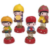 4 Pieces Mini Cartoon Statue Home Car Desktop Decorations Figurine Play Set