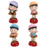 4 x Mini Cartoon Boy Figures Home Car Desktop Decorations Figurine Play Set