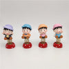 4 x Mini Cartoon Boy Figures Home Car Desktop Decorations Figurine Play Set