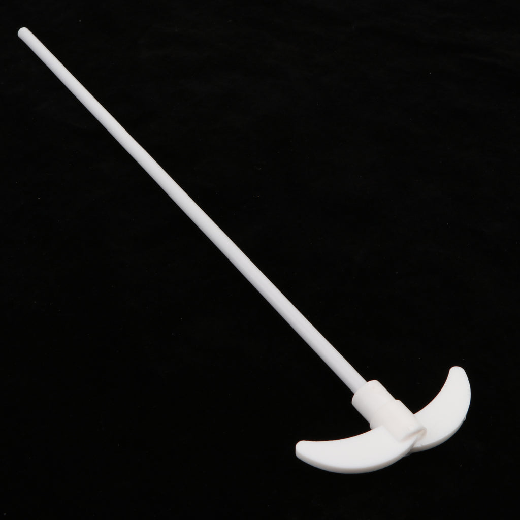 PTFE Mixer Stirring Rod for Electric Overhead Stirrer L 350mm Oar Dia 80mm