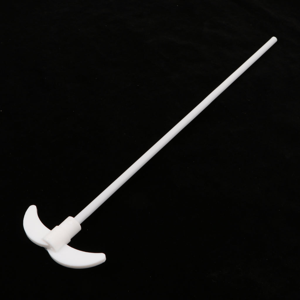 PTFE Mixer Stirring Rod for Electric Overhead Stirrer L 350mm Oar Dia 80mm