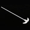 PTFE Mixer Stirring Rod for Electric Overhead Stirrer L 350mm Oar Dia 80mm