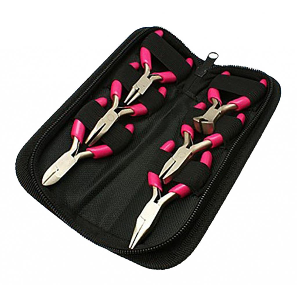 6pcs Mini Pliers Beading Jewelry Making Design Repair Supplies Kit Tool Set