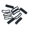 10Pack Watch Silicone Fastener Rings  Black 1