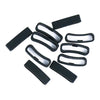 10Pack Watch Silicone Fastener Rings  Black 1