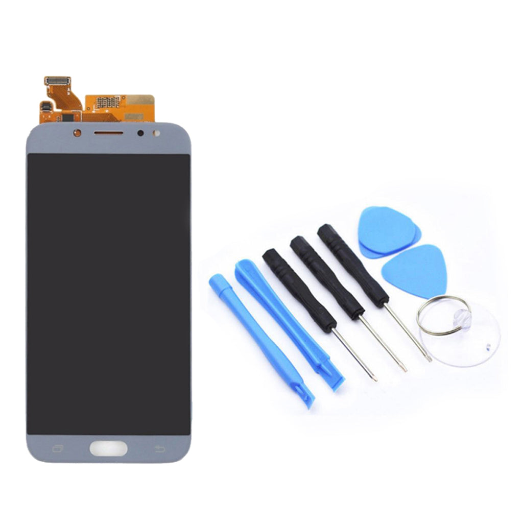 Smartphone LCD Display Screen Digitizer Blue For Samsung J7PRO 5.5" Screen