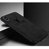 Luxury Shockproof Soft Cloth Back Cover Case For iPhone X Max Black