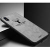 Luxury Shockproof Soft Cloth Back Cover Case For iPhone XS Gray