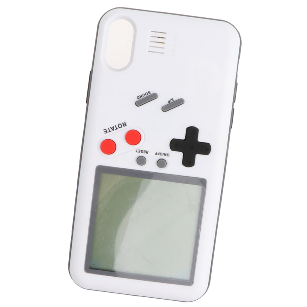 Phone Case Back Cover for Tetris Game Player iPhone X white