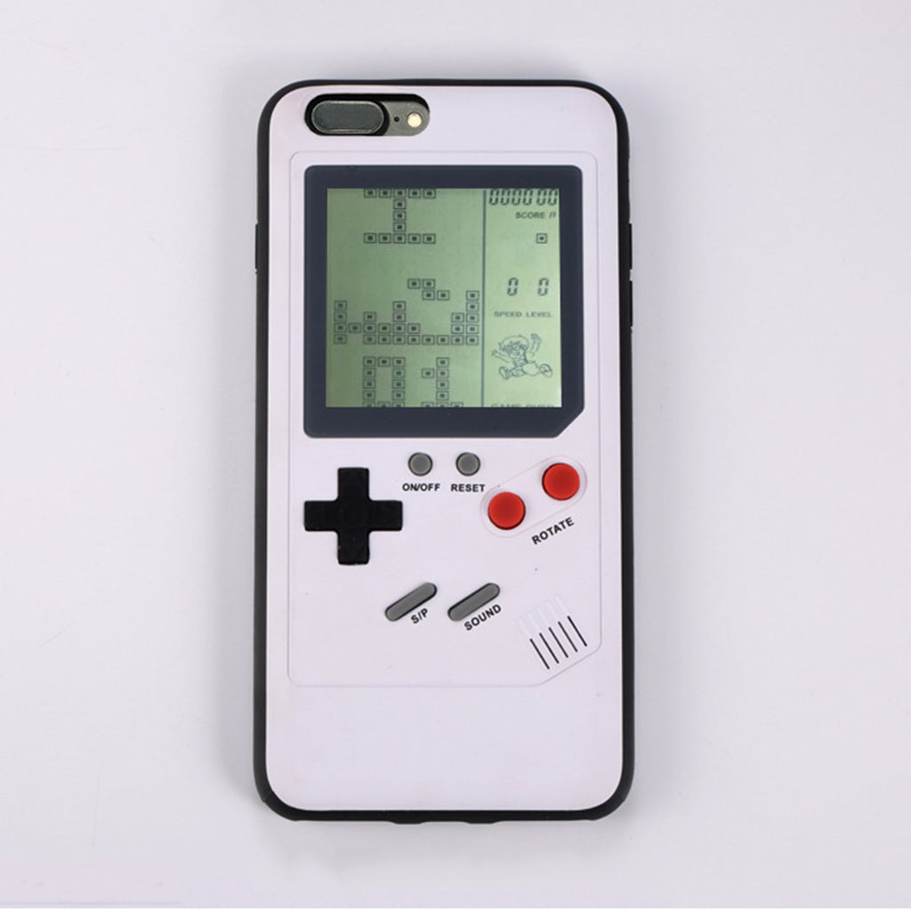 Phone Case Back Cover for Tetris Game Player iPhone X white