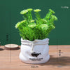 Potted  Artificial Daisy Flower Pot Bonsai Fake Plant in Vase Green Flower