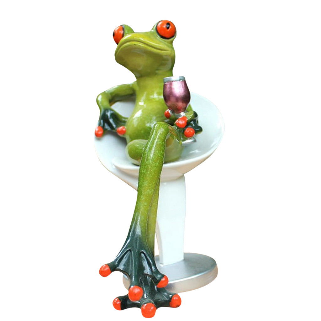 Fantasy Resin Frog Decoration Craft Table Desk Ornaments Collectable Gift 01