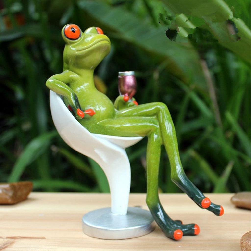 Fantasy Resin Frog Decoration Craft Table Desk Ornaments Collectable Gift 01