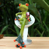 Fantasy Resin Frog Decoration Craft Table Desk Ornaments Collectable Gift 01