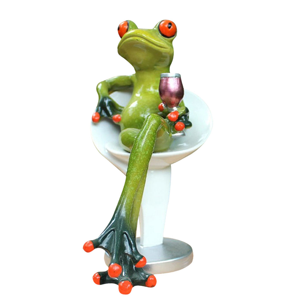 Fantasy Resin Frog Decoration Craft Table Desk Ornaments Collectable Gift 01