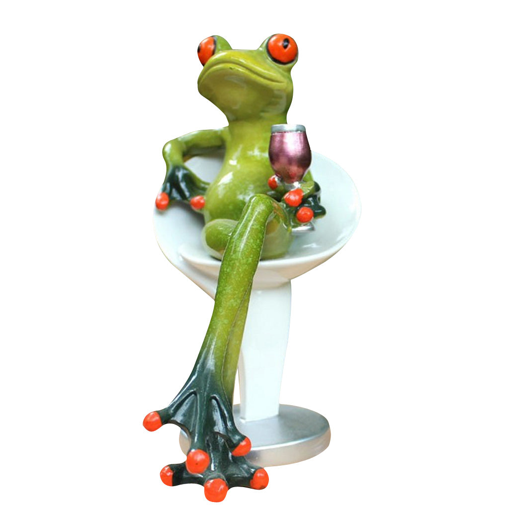 Fantasy Resin Frog Decoration Craft Table Desk Ornaments Collectable Gift 01