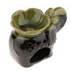 Elephant Backflow Censer Cones Burner Candle Tealight Holder Home Decor Green