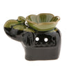 Elephant Backflow Censer Cones Burner Candle Tealight Holder Home Decor Green