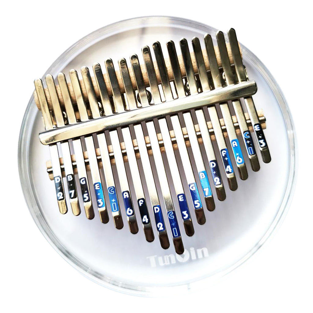 17 Keys Thumb Piano Kalimba Acylic Clear Portable Beginner Piano