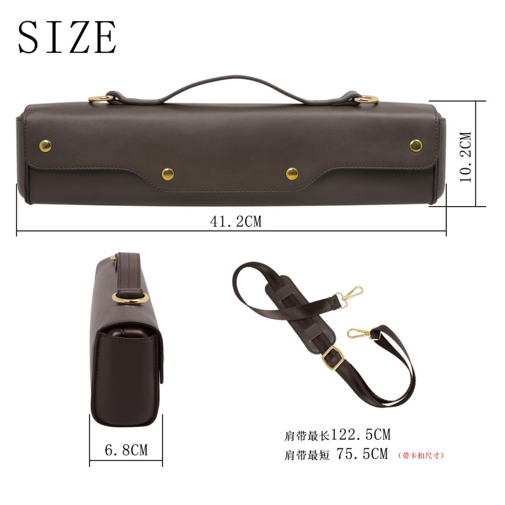 New Flute Case Cover 16/17 Hole Bag Artificial Leather Light Single Shoulder