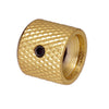 4pcs Electric Guitar Knurled Barrel Volume Tone Control Knobs Buttons Golden