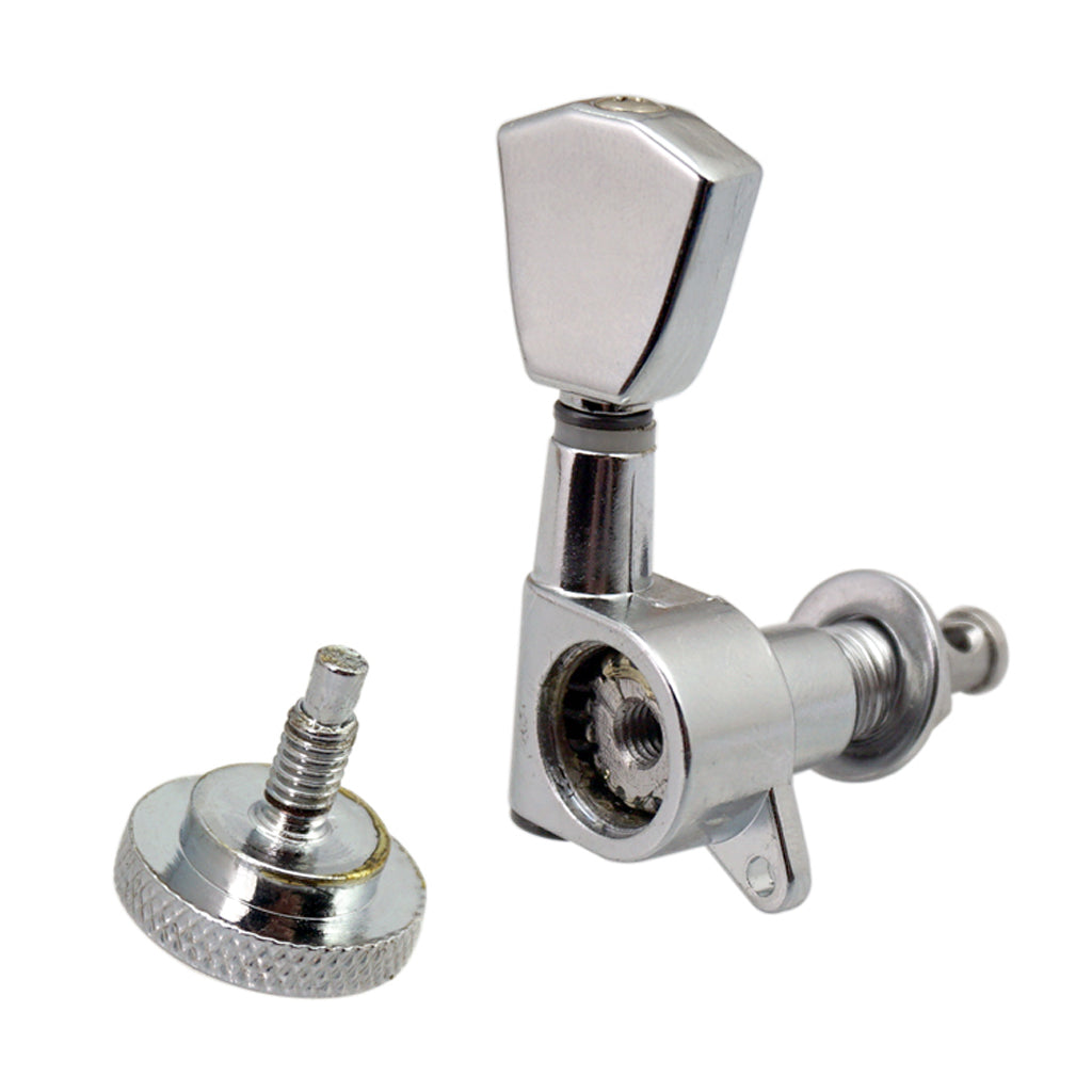 3L3R Electric Guitar Tuning Pegs Machine Heads Knobs Parts Accessory Silver