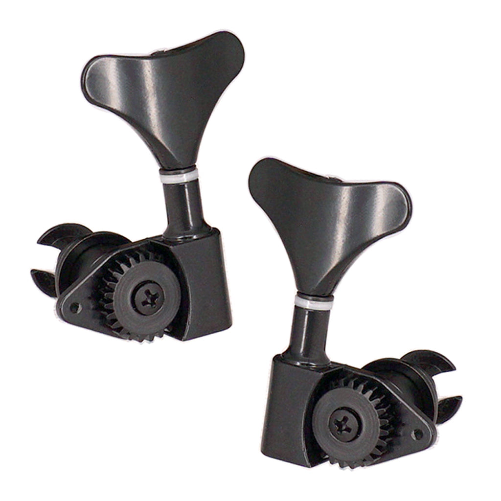 2L2R Electric Bass Tuning Pegs Tuners Machine Heads Black