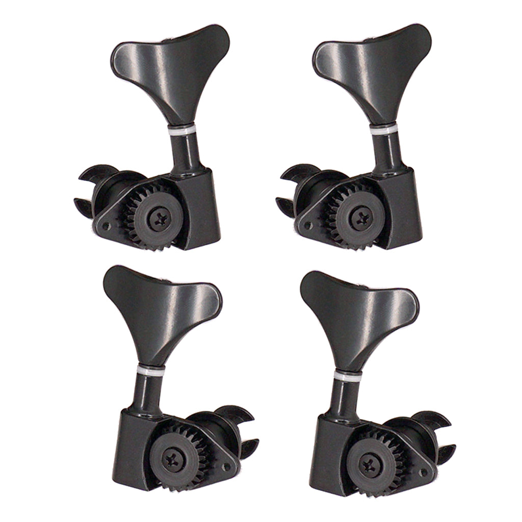 2L2R Electric Bass Tuning Pegs Tuners Machine Heads Black