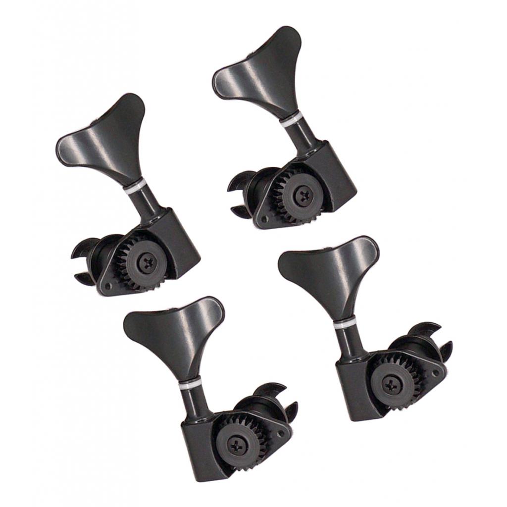 2L2R Electric Bass Tuning Pegs Tuners Machine Heads Black