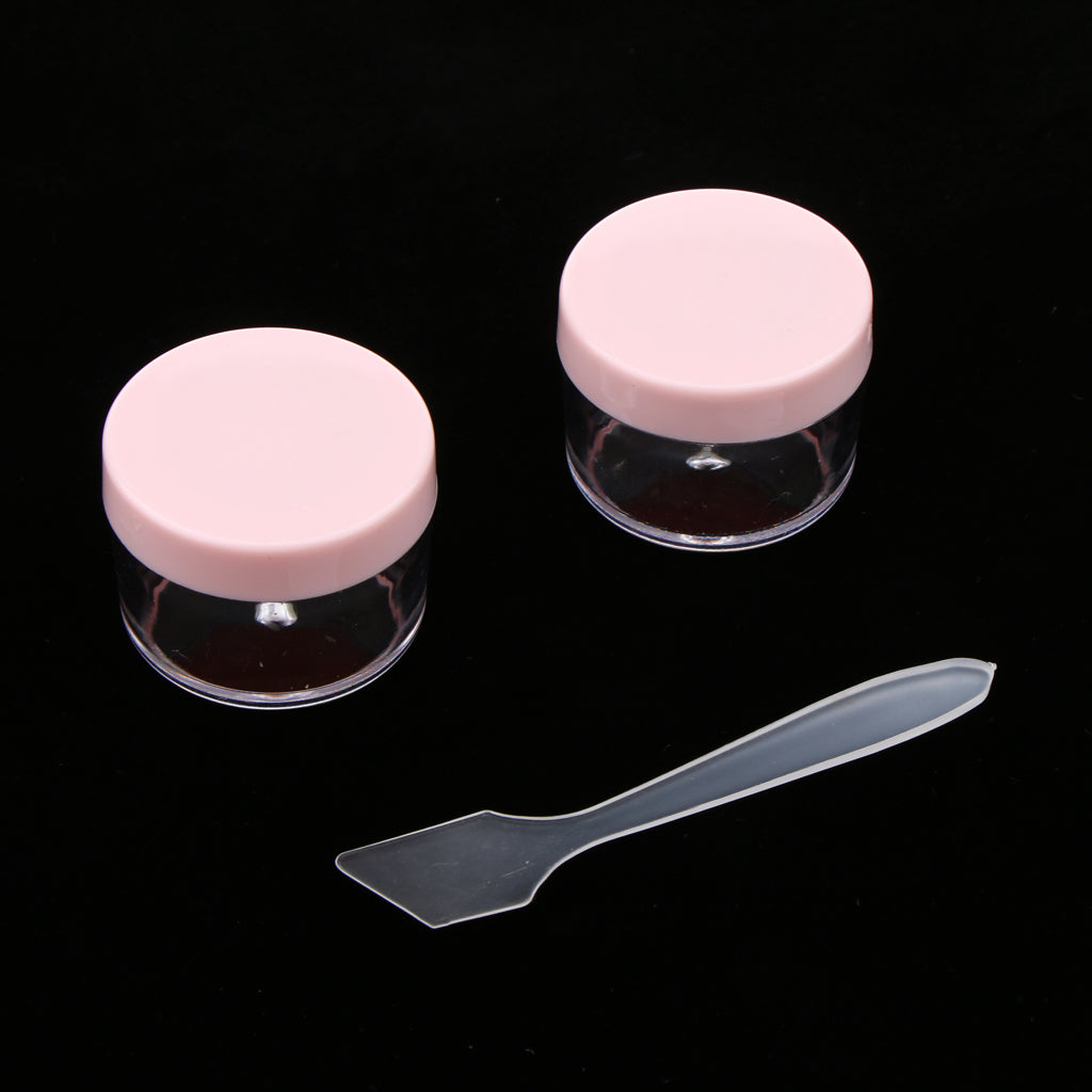 12pcs 15g Makeup Sample Container Cosmetic Lotion Cream Gel Jars Pots  Pink