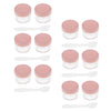 12pcs 15g Makeup Sample Container Cosmetic Lotion Cream Gel Jars Pots  Pink