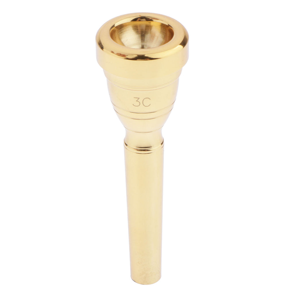 3C Size Rich Tone Bullet Shape Trumpet Mouthpiece Accessories Copper Alloy