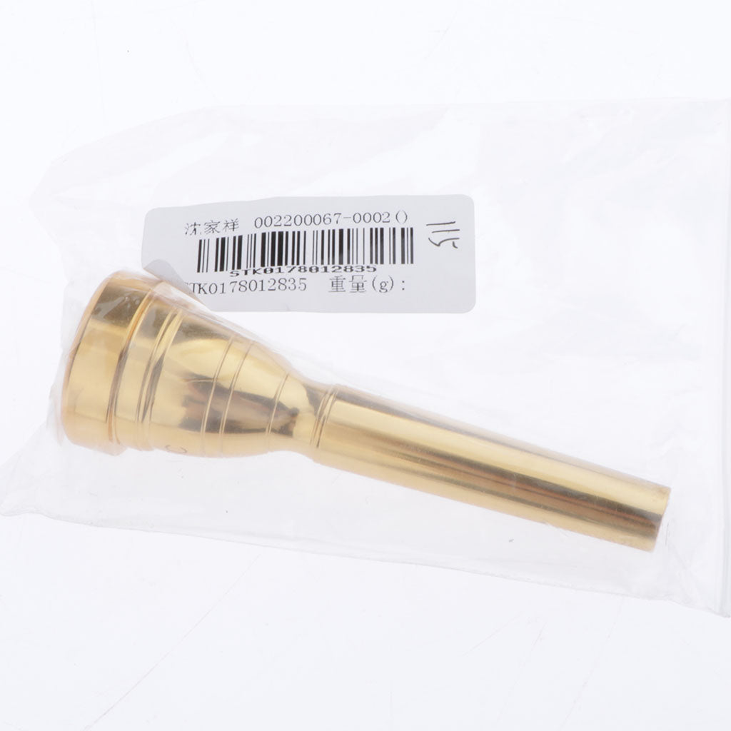 3C Size Rich Tone Bullet Shape Trumpet Mouthpiece Accessories Copper Alloy
