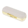 Leather Lipstick Lip Gloss Case Storage Box Balm Holder with Mirror White