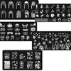 5x Nail Art Plates Set Manicure Image Nail Templates Plates Print Tool 6-10#