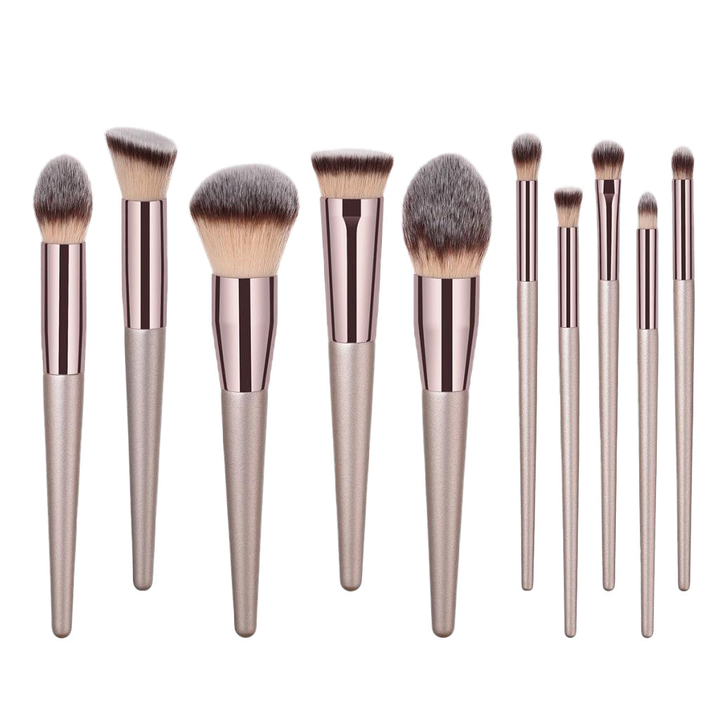 Professional Makeup Brushes Eyeshadow Foundation Beauty Cosmetics 10 Pieces