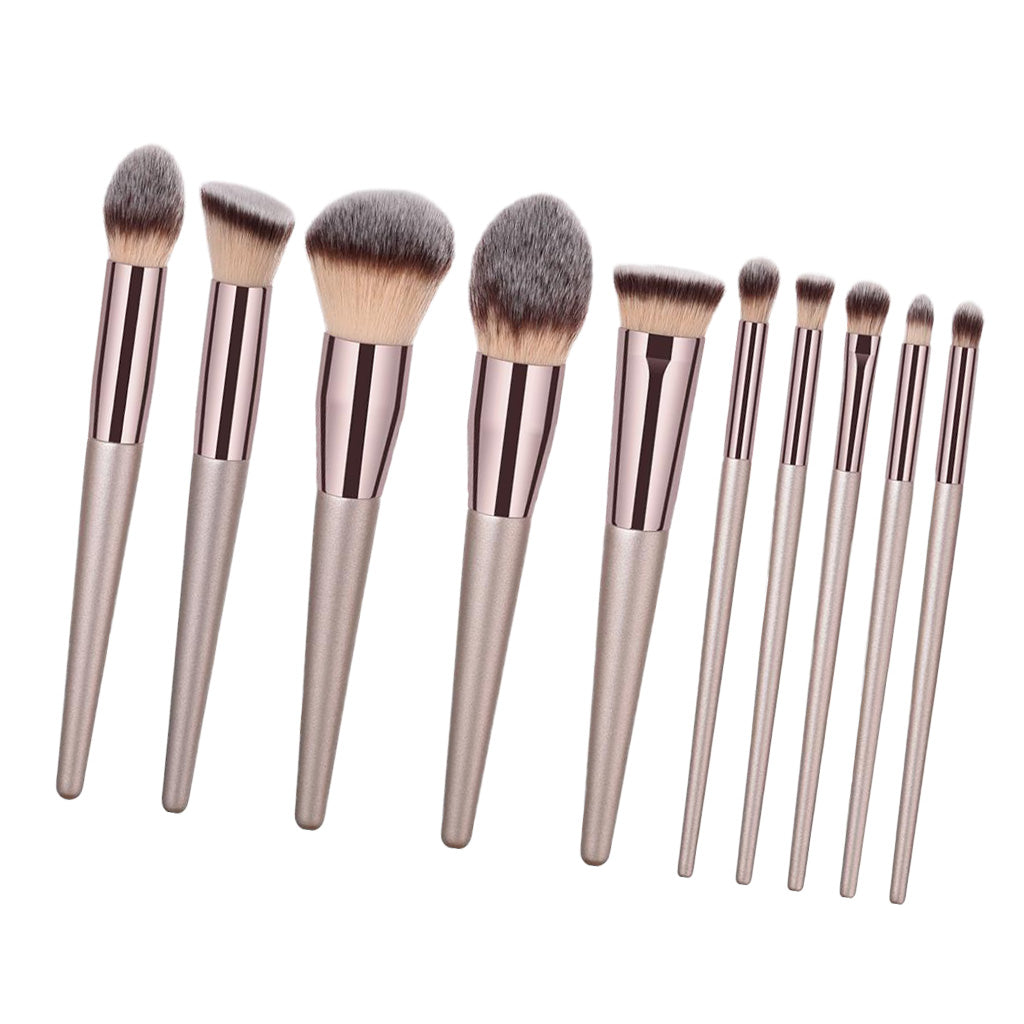 Professional Makeup Brushes Eyeshadow Foundation Beauty Cosmetics 10 Pieces