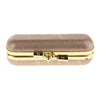 PU Leather Lipstick Lip Gloss Case Storage Makeup Holder Box Portable Gold