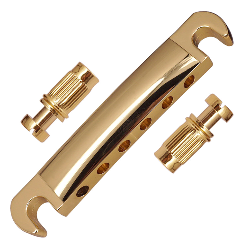 Roller Saddle Bridge Tailpiece for LP EPI Electric Guitar Golden