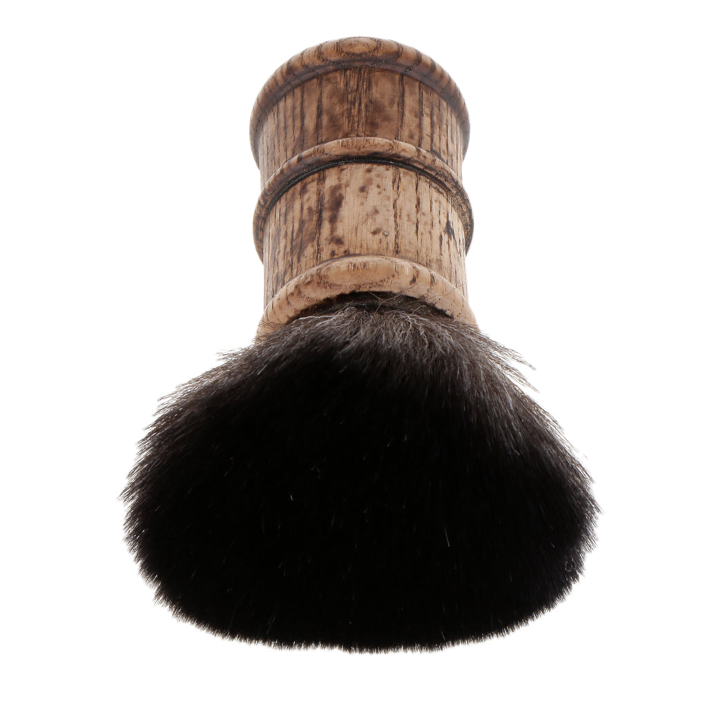 Neck Duster Brush for Salon Stylist Barber Hair Cutting Makeup Tool Black